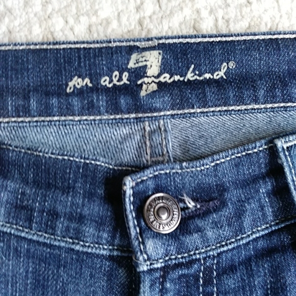 7FAM Bootcut Y2K Jeans 7 For All Mankind Jeans Size 29 Blue - Picture 3 of 16